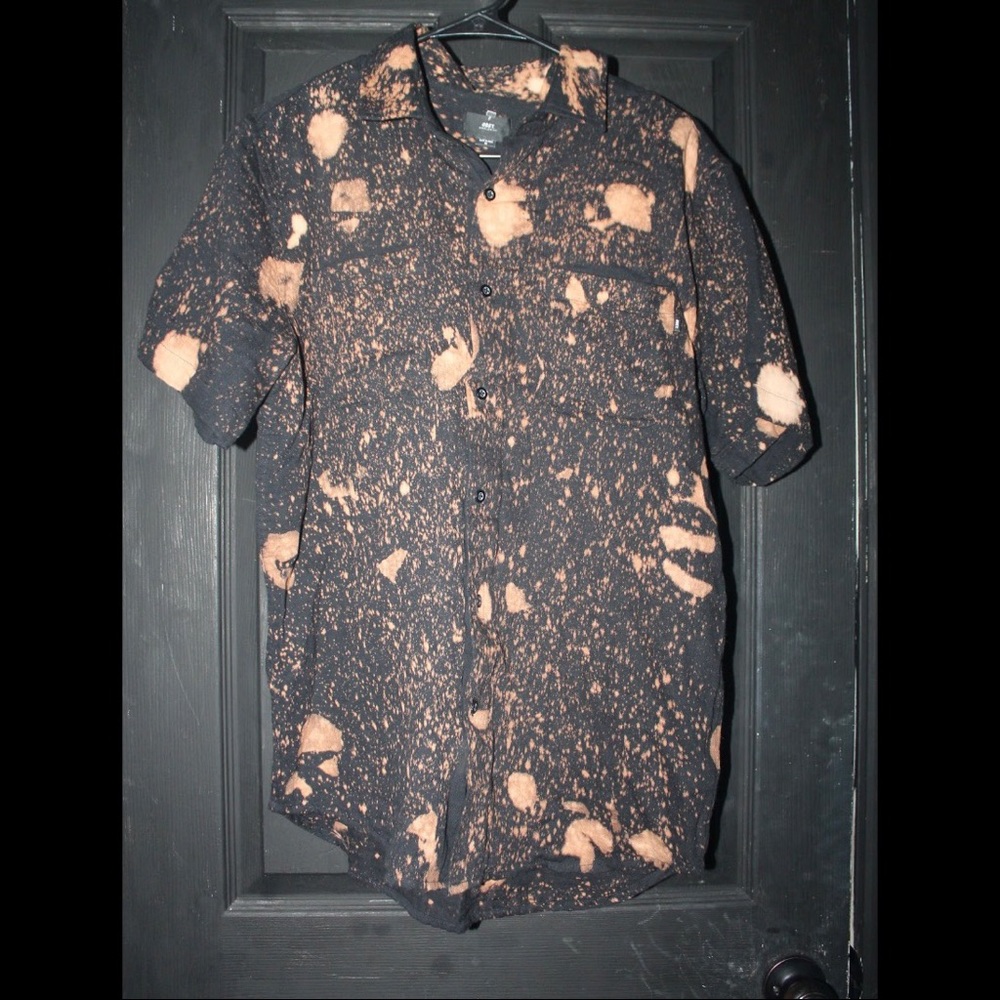 Men’s Obey Bleached Button Up Medium